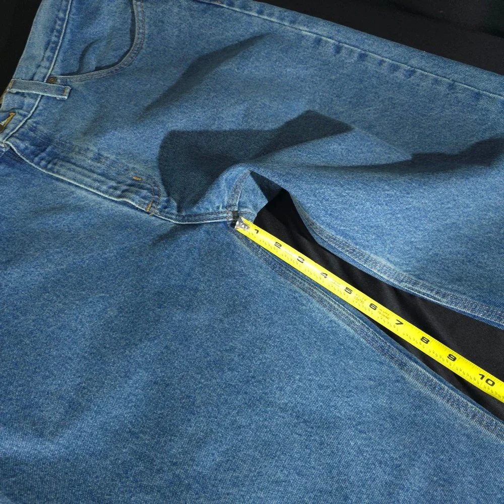 Carhartt B460 LVB Jeans Mens 38x32 Blue Relaxed Fit Straight Leg Workwear Denim